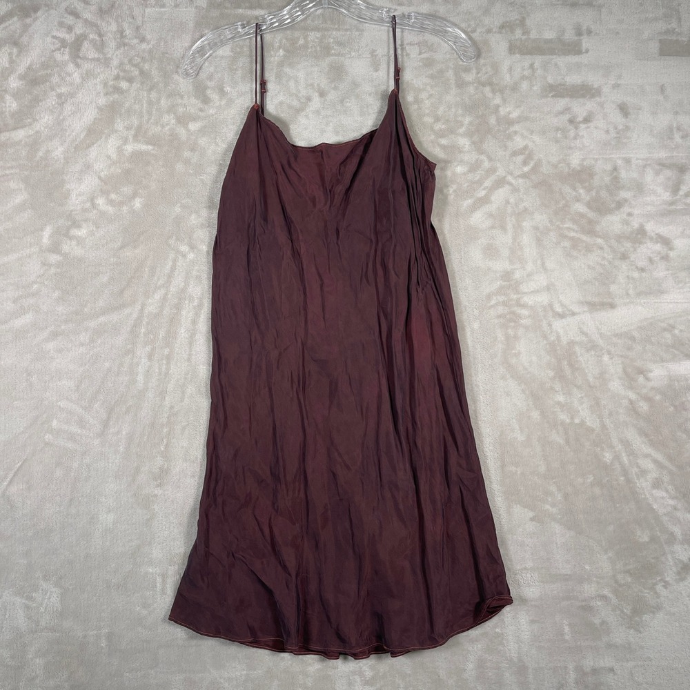 J. Crew Women's Slip Dress Cupro Blend Cocktail Sleeveless 6 Brown